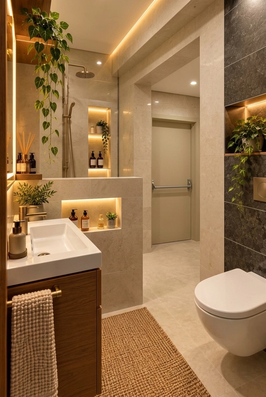 Bathroom interior in no_style style — photo by GenRoom AI