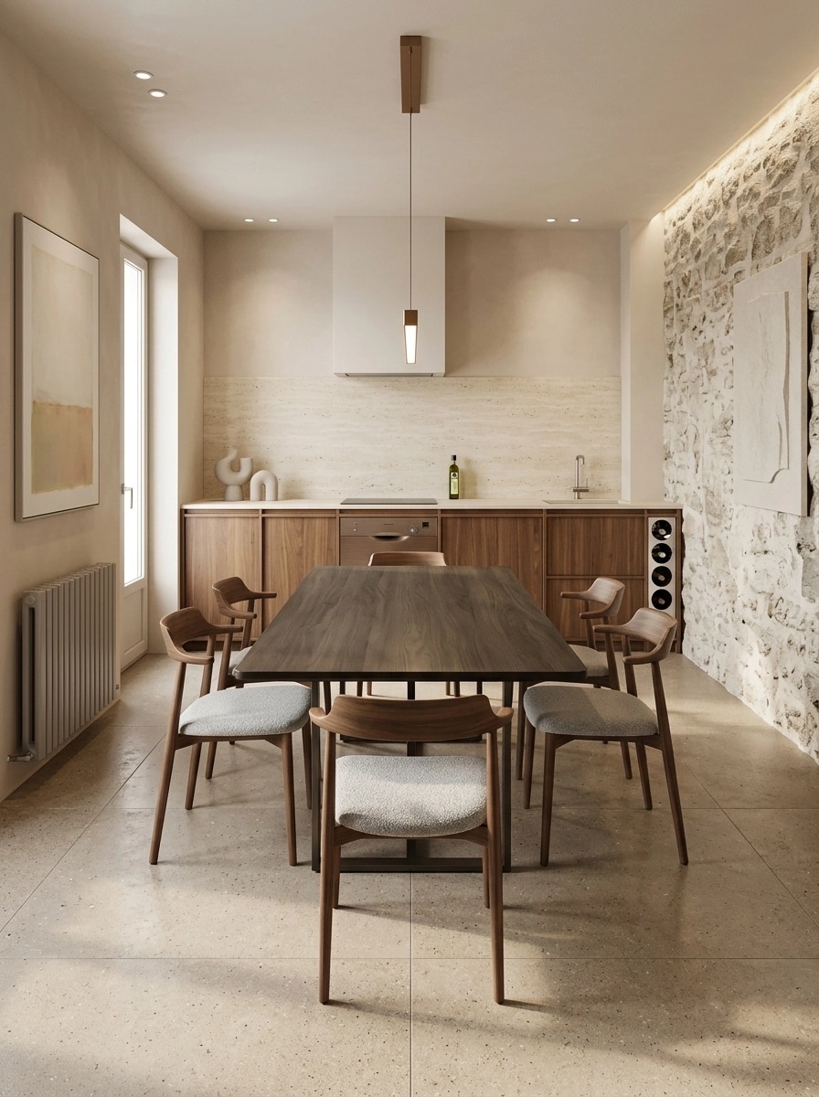 Interior design in Minimalism style — dining_room by GenRoom AI