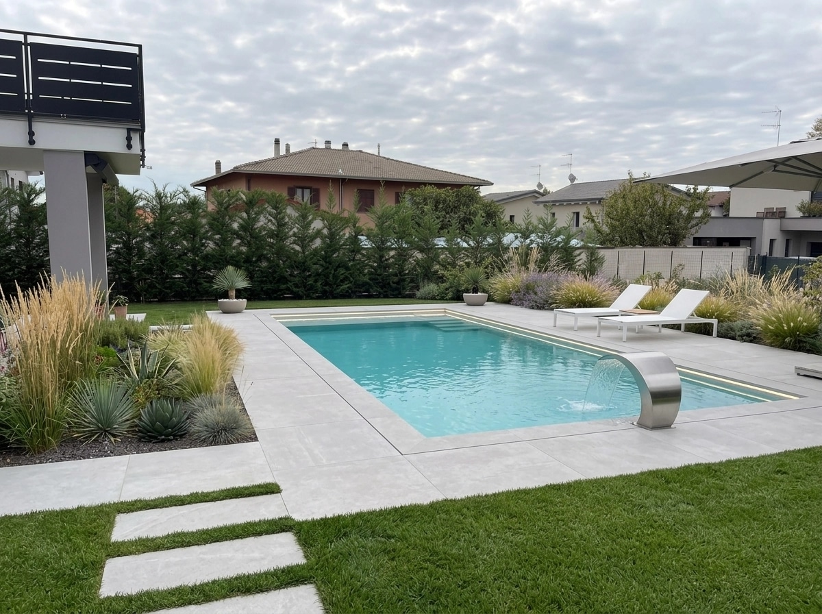 Landscape design in Minimalist Yard style — Yard by GenRoom AI