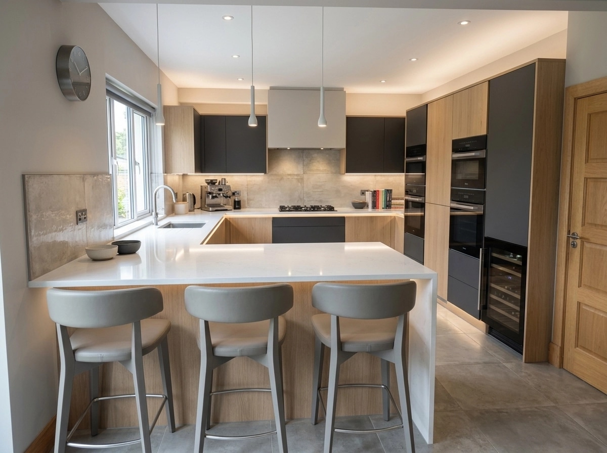 Interior design in Contemporary style — Kitchen by GenRoom AI