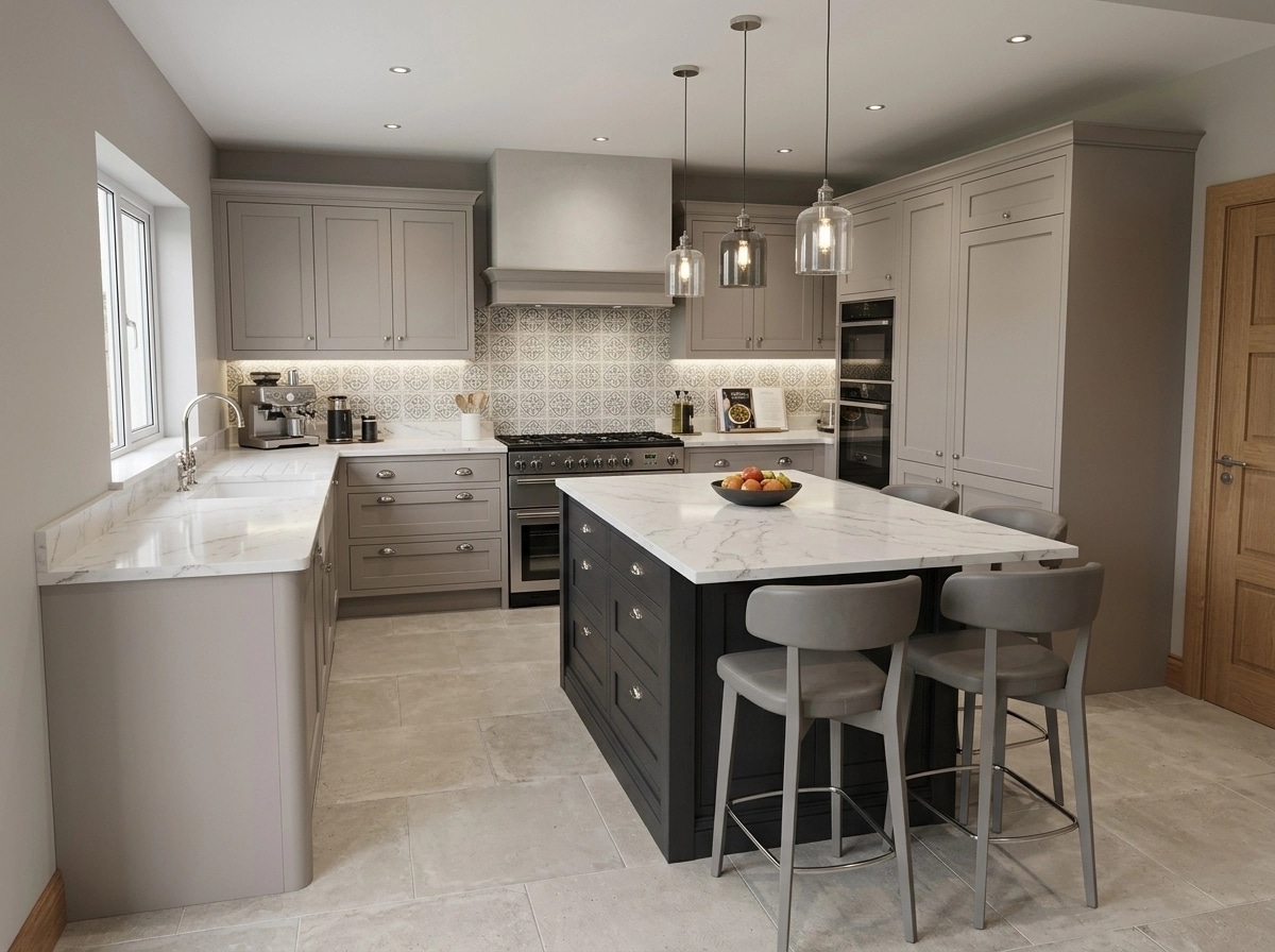 Interior design in Transitional style — Kitchen by GenRoom AI