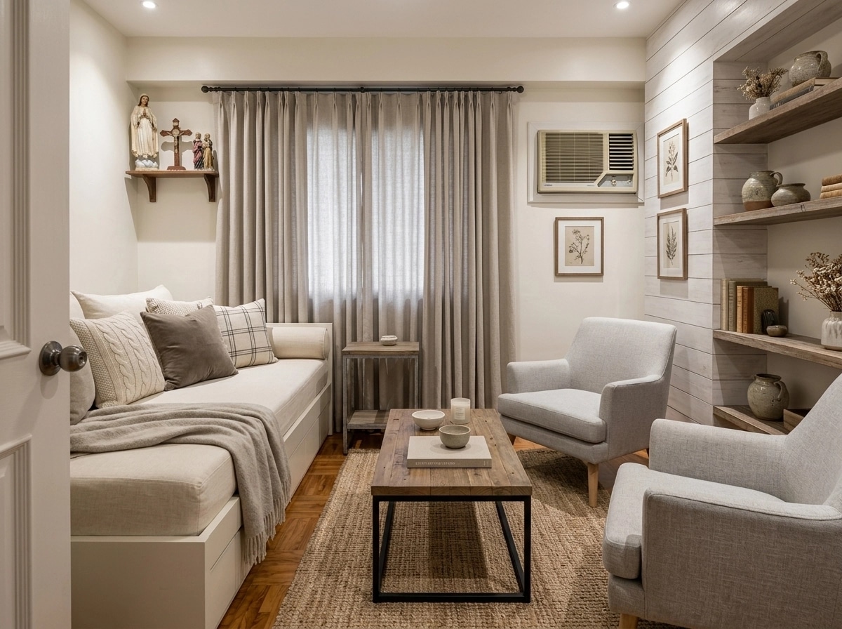 Modern Farmhouse Living Room design — interior photo by GenRoom AI