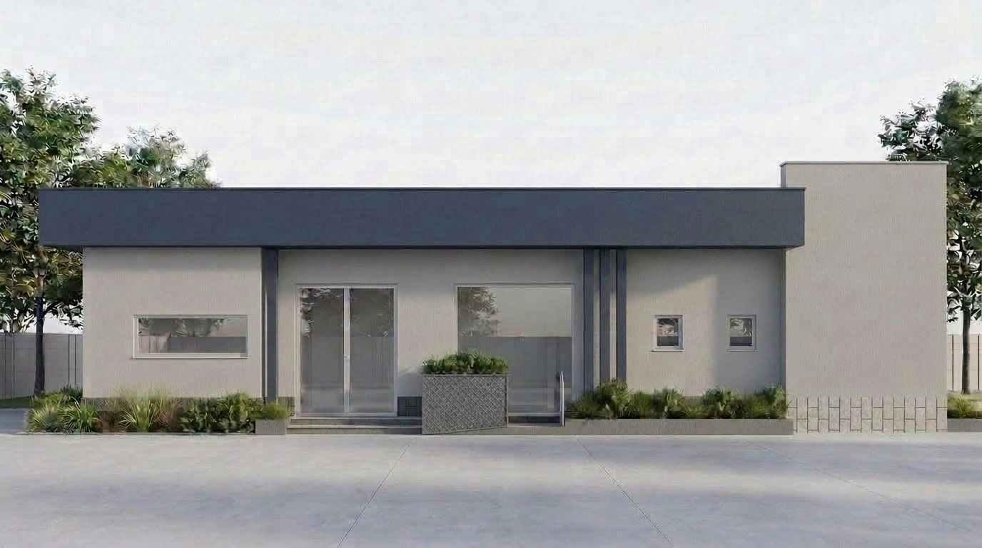 Minimalist Facade Facade design — facade photo by GenRoom AI