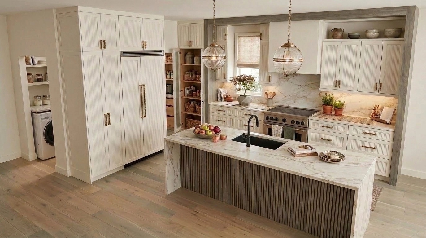 Interior design in Transitional style — Kitchen by GenRoom AI
