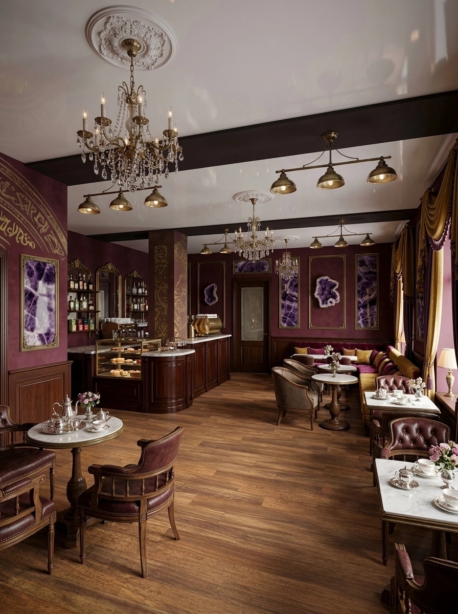 Design de interiores em estilo Classic — cafe por GenRoom AI
