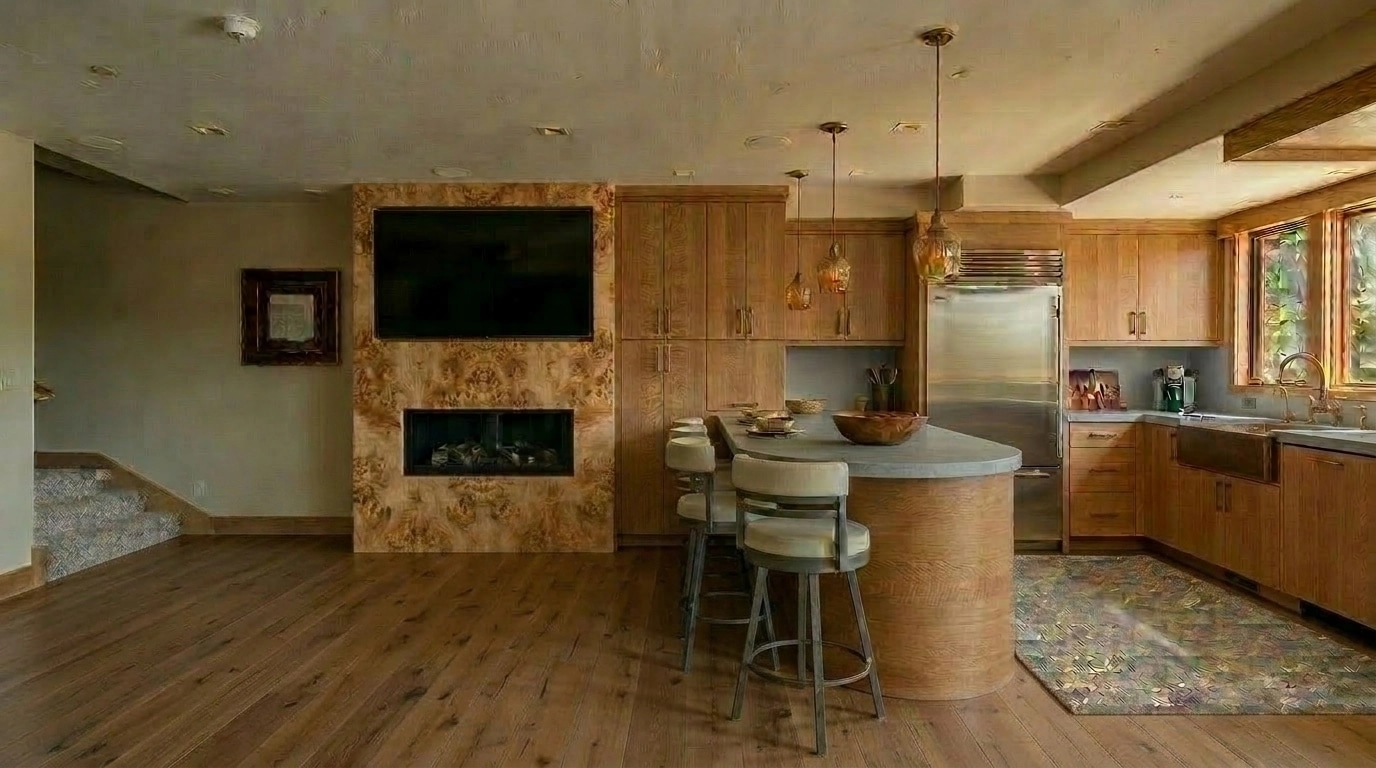Kitchen interior in Rustic style — photo by GenRoom AI