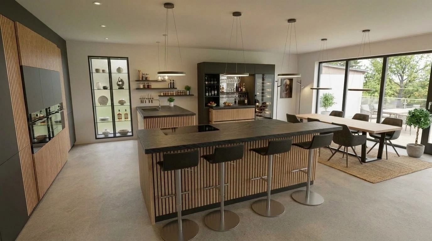 Kitchen interior in no_style style — photo by GenRoom AI