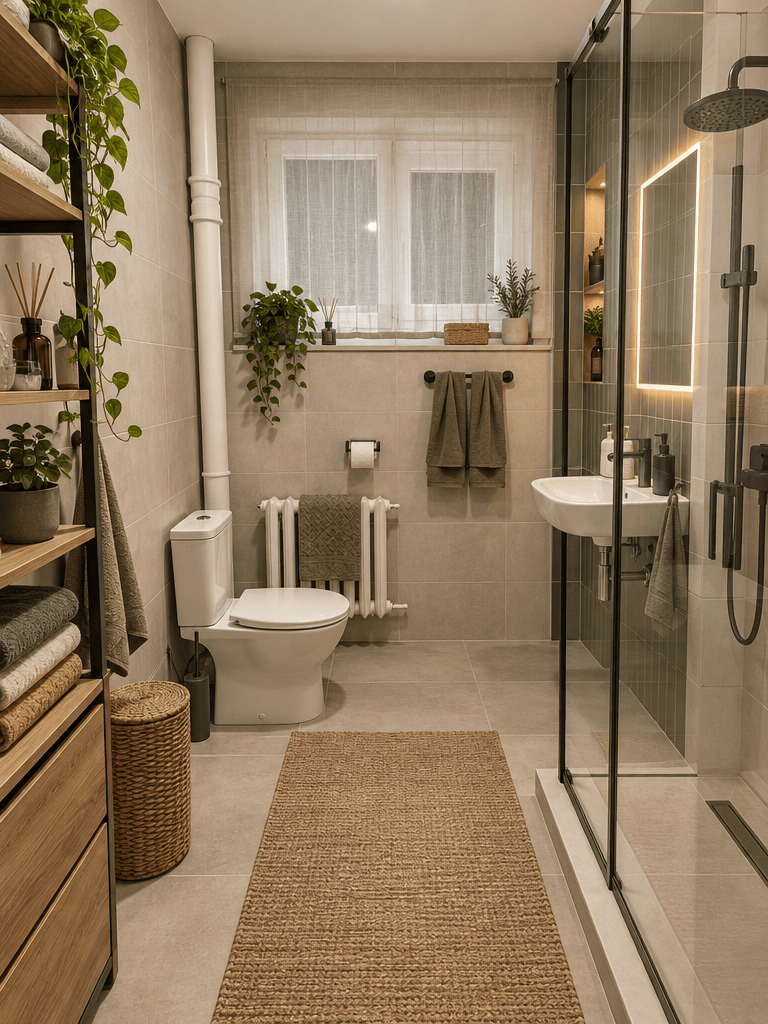 Bathroom interior in Contemporary style — photo by GenRoom AI