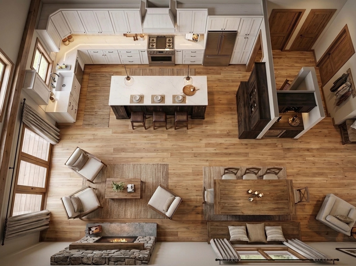 Modern Farmhouse Living Room design — interior photo by GenRoom AI