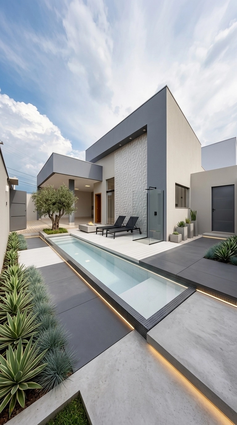 Landscape design in Minimalist Yard style — Yard by GenRoom AI