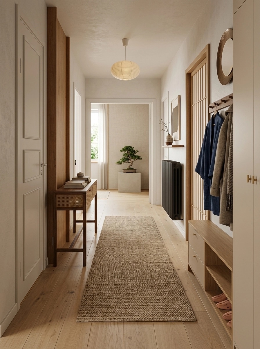 Japandi Hallway design — interior photo by GenRoom AI