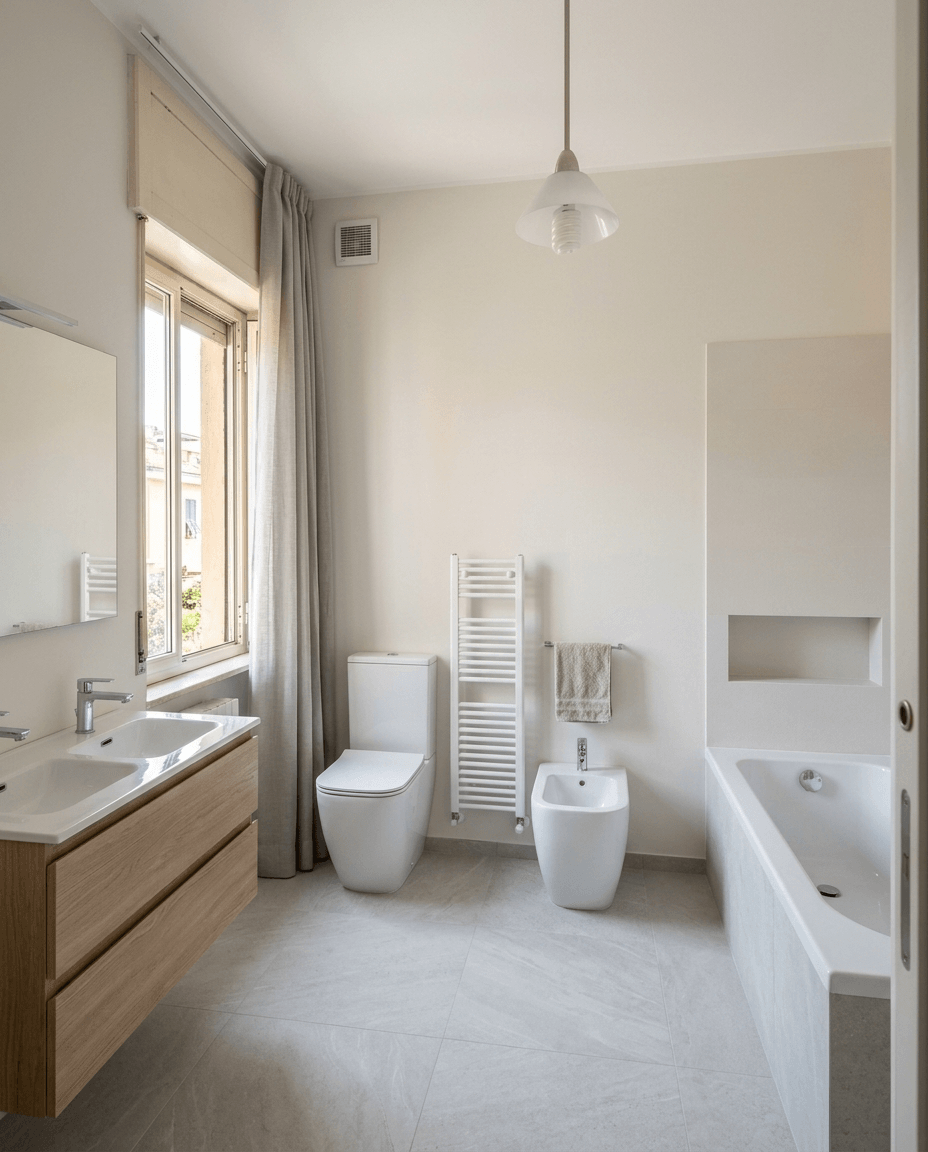 Bathroom interior in no_style style — photo by GenRoom AI