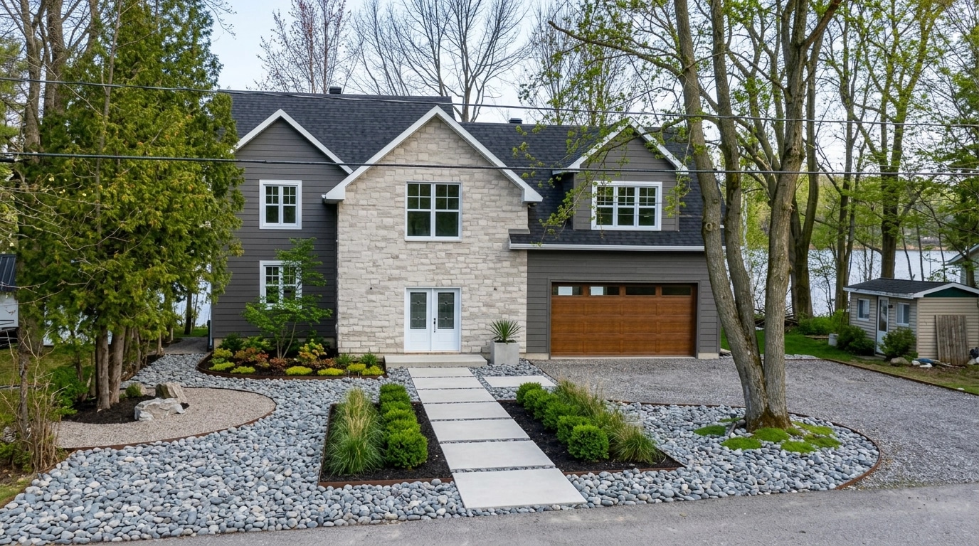 Landscape design in Minimalist Yard style — Yard by GenRoom AI