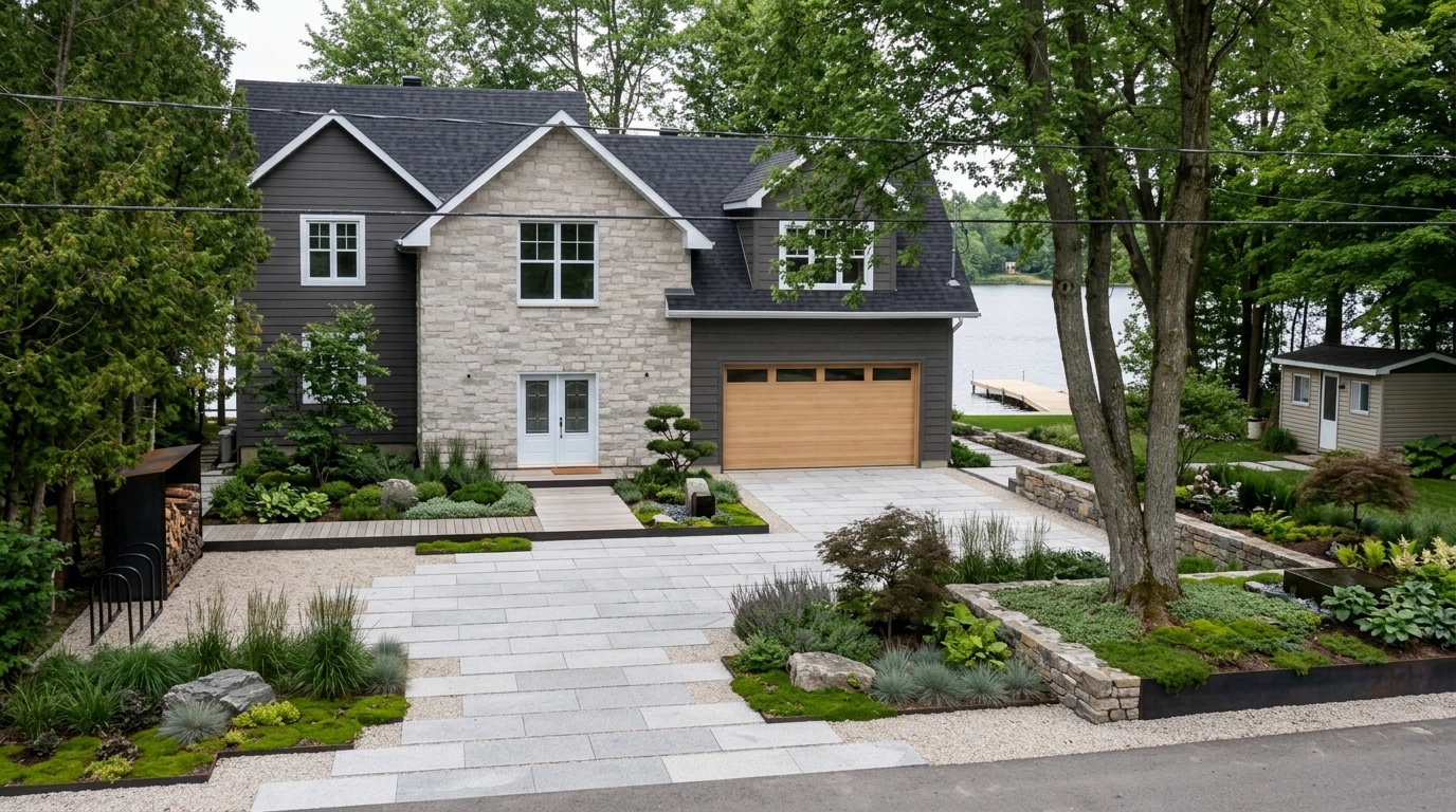 Landscape desain di Scandinavian Garden gaya — Halaman oleh GenRoom AI