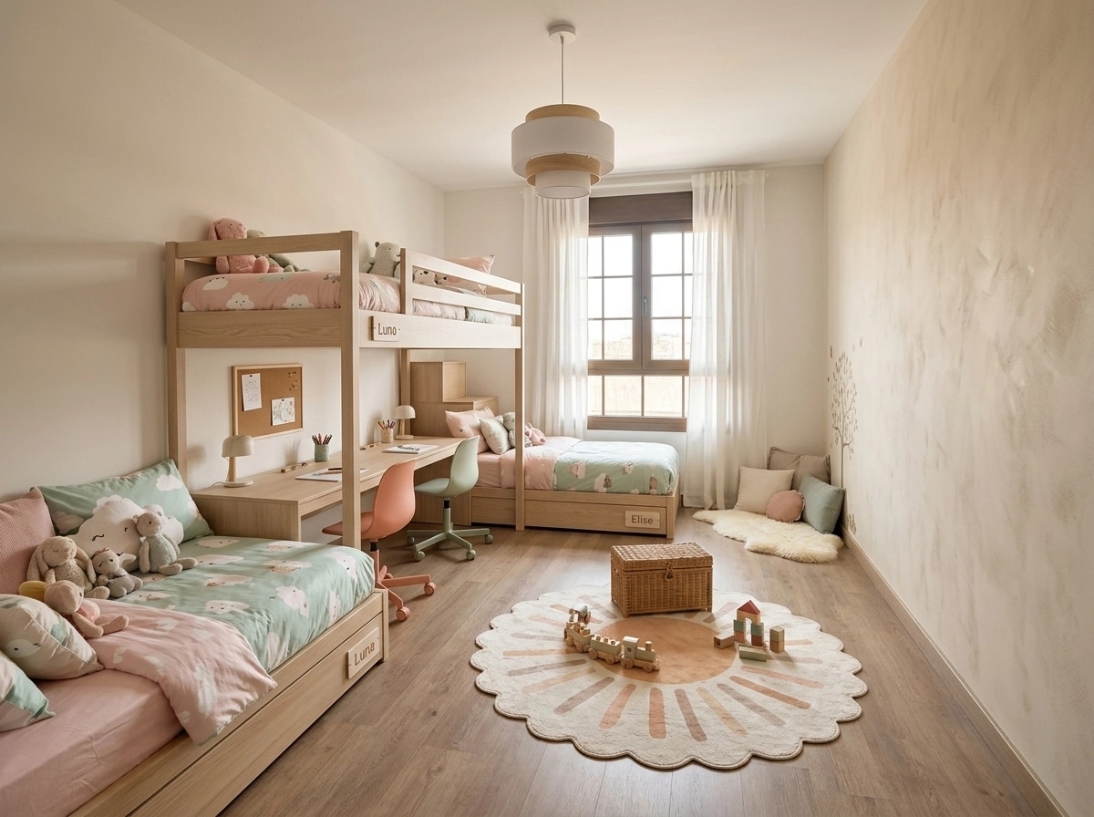 Scandinavian Kids Room design — interior photo by GenRoom AI