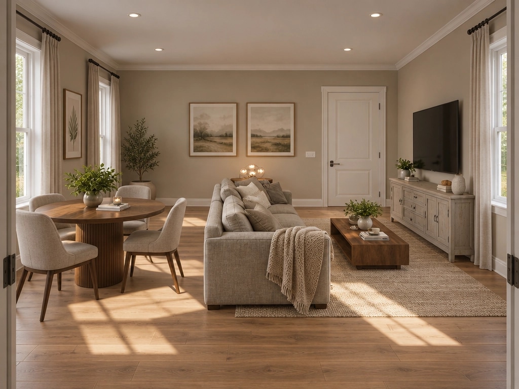 Interior design in Transitional style — Living Room by GenRoom AI