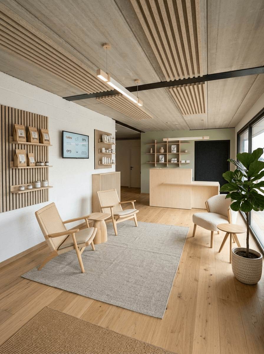 Interior design in Scandinavian style — clinic by GenRoom AI