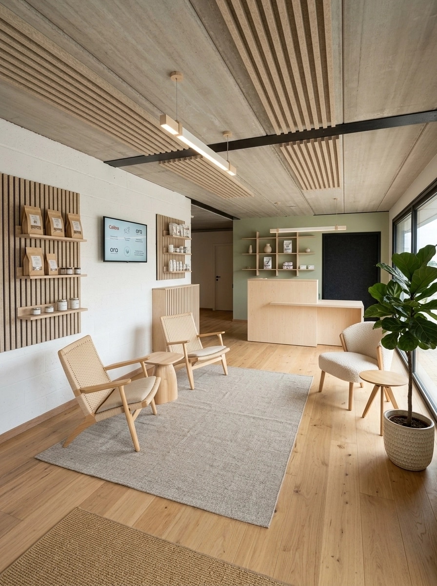 Interior design in Scandinavian style — clinic by GenRoom AI