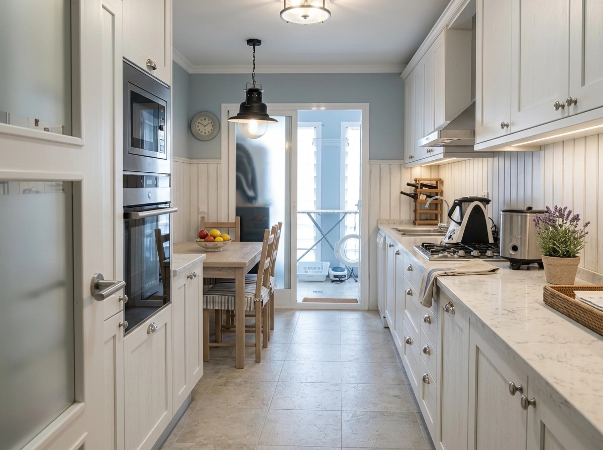 Interior design in Coastal / Hamptons style — Kitchen by GenRoom AI