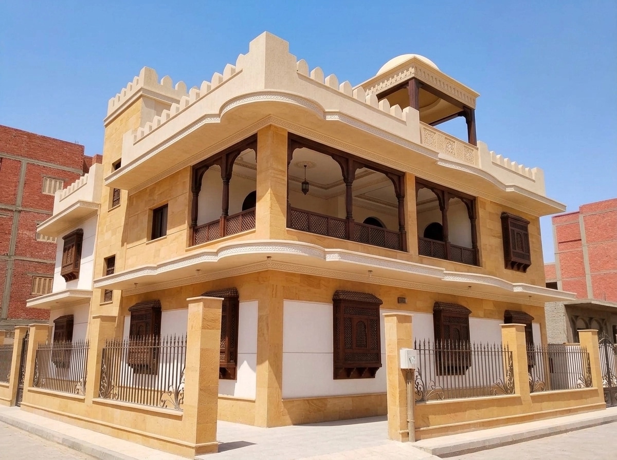 Arabian Facade Facade design — facade photo by GenRoom AI