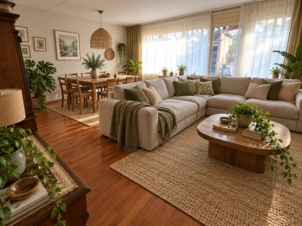 Interior design in Biophilic style — Living Room by GenRoom AI