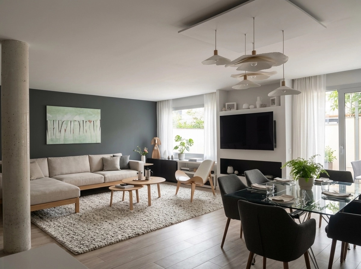 Scandinavian Living Room design — interior photo by GenRoom AI