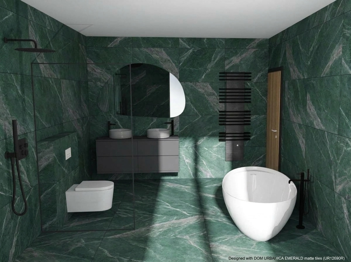 Bathroom interior in no_style style — photo by GenRoom AI