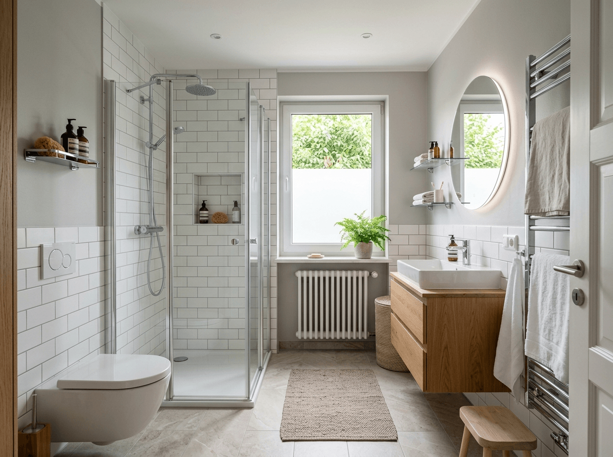 Bathroom interior in no_style style — photo by GenRoom AI