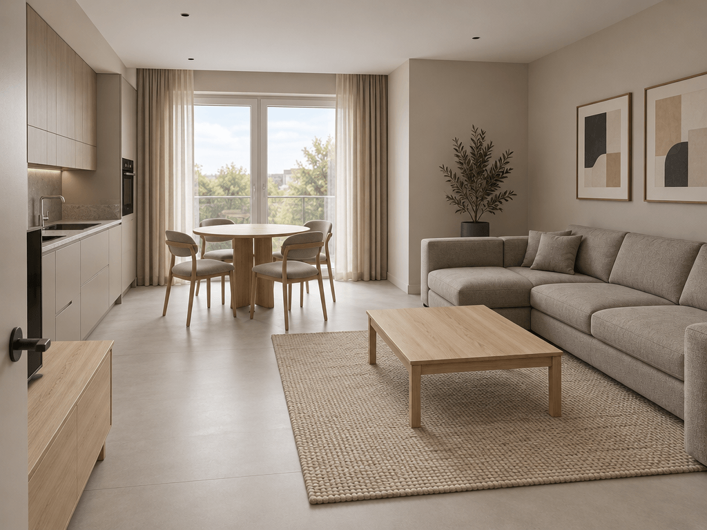 Interior design in Minimalism style — Living Room by GenRoom AI