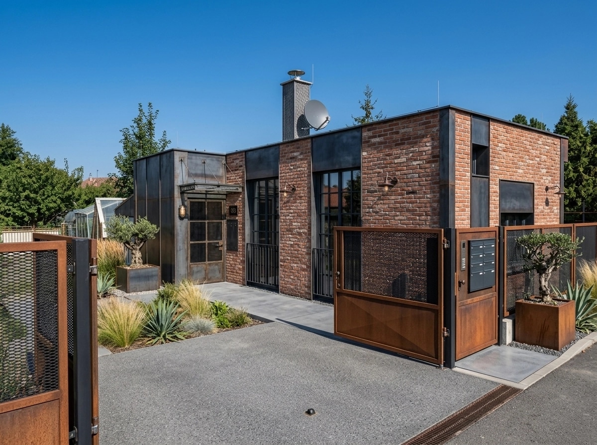 Facade design in Loft Facade style — photo by GenRoom AI