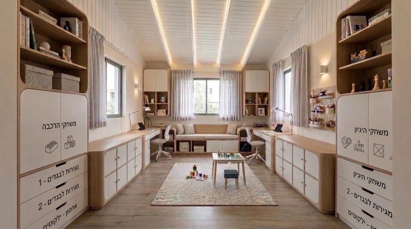 Contemporary Kids Room design — interior photo by GenRoom AI