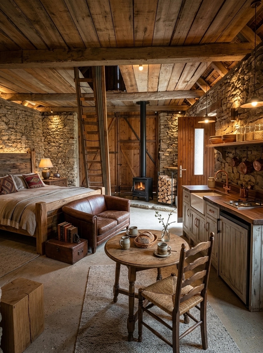 Interior design in Rustic style — studio by GenRoom AI