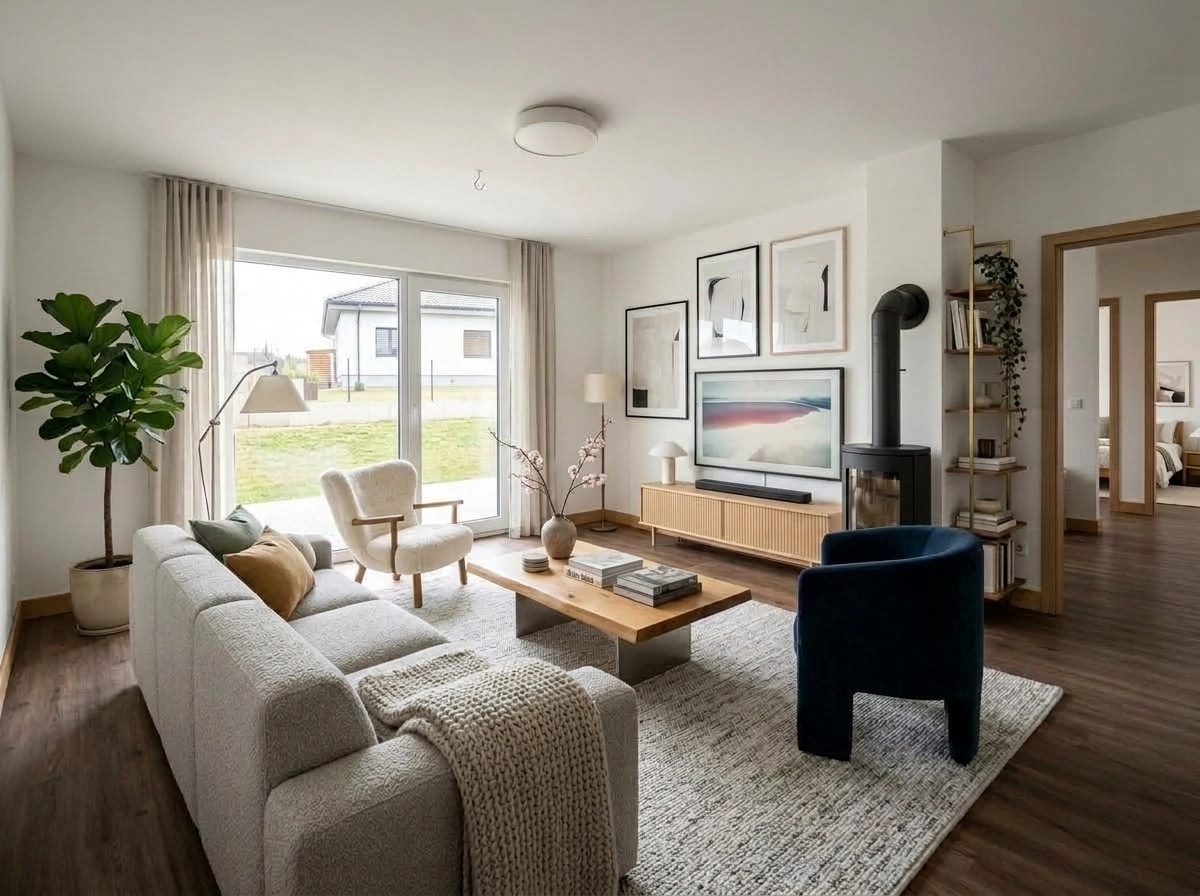 Scandinavian Living Room design — interior photo by GenRoom AI