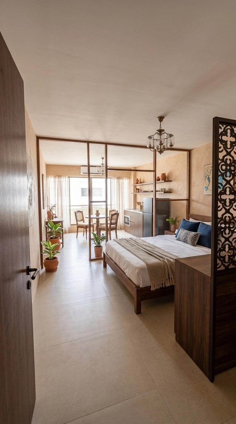 Interior design in Mediterranean style — studio by GenRoom AI