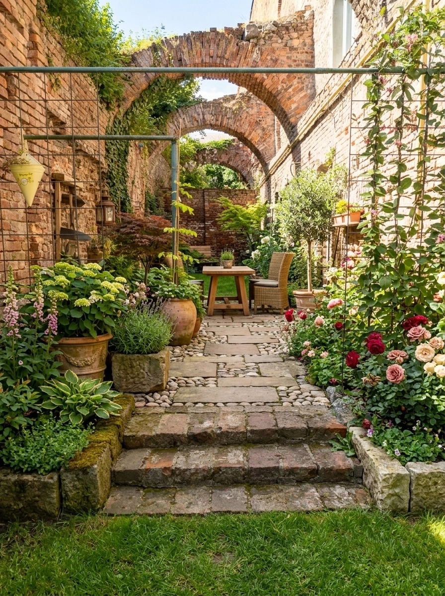 Country Rustic Garden Yard design — yard photo by GenRoom AI