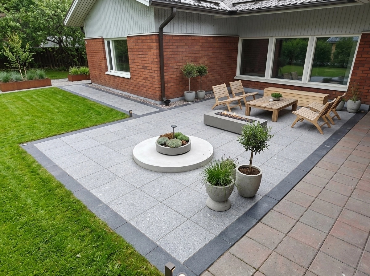 Landscape design in Scandinavian Garden style — Yard by GenRoom AI