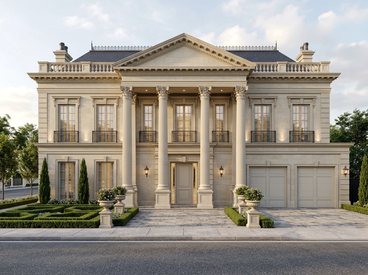 Facade design in Neoclassic Facade style — Facade by GenRoom AI