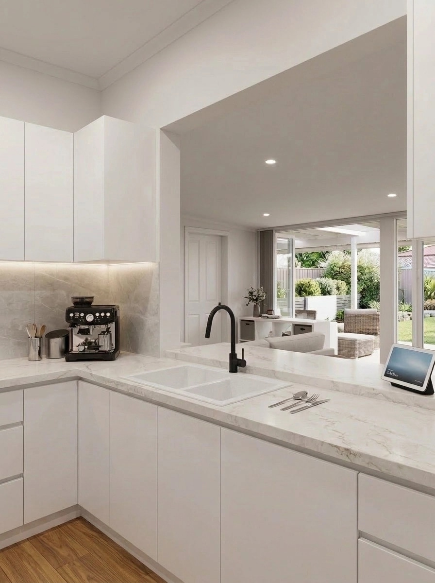 Kitchen interior in Contemporary style — photo by GenRoom AI