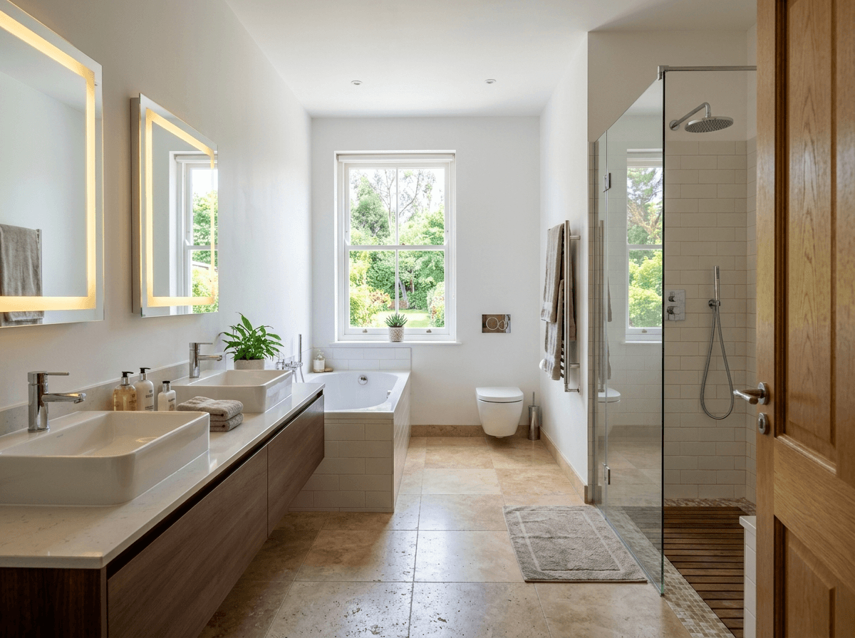 Bathroom interior in no_style style — photo by GenRoom AI
