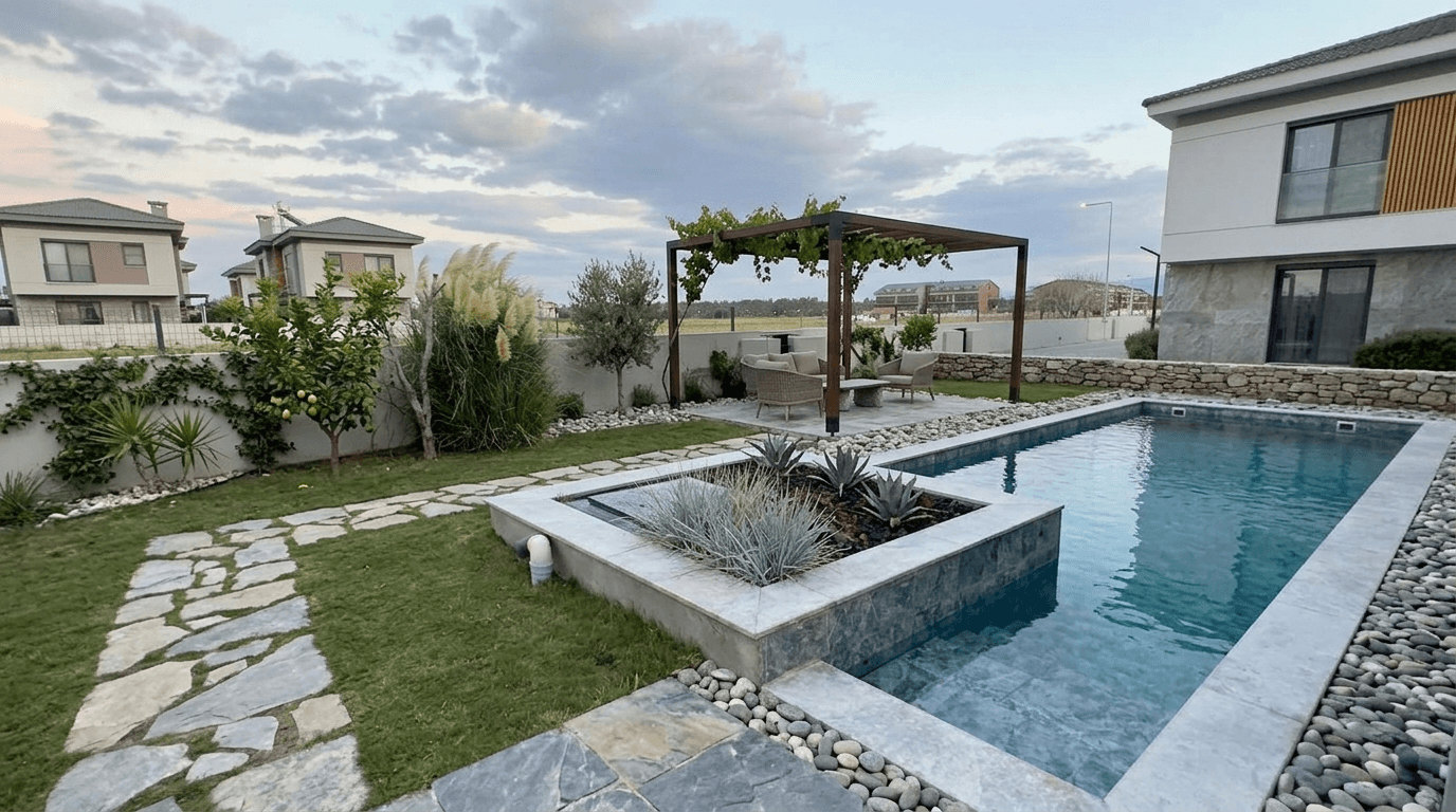 Yard design in no_style style — photo by GenRoom AI