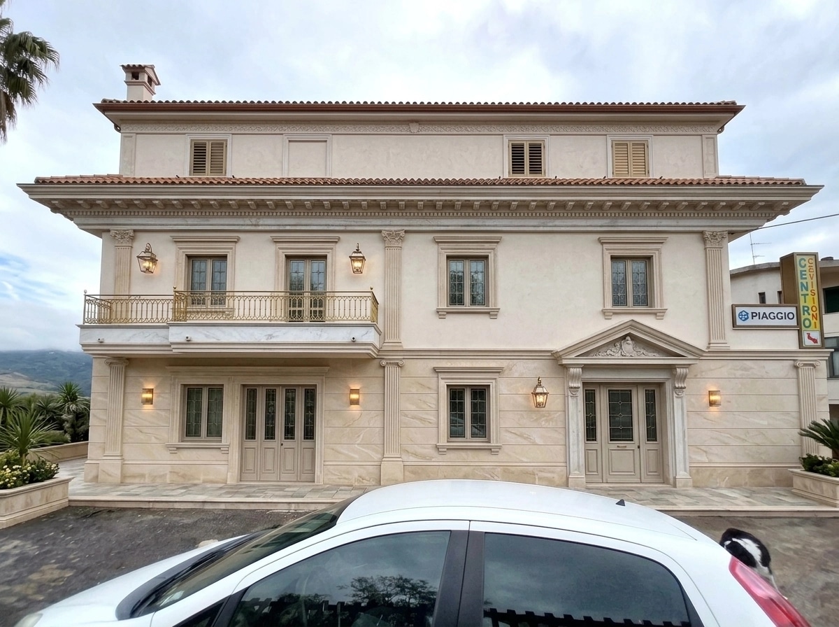 Neoclassic Facade Facade design — facade photo by GenRoom AI