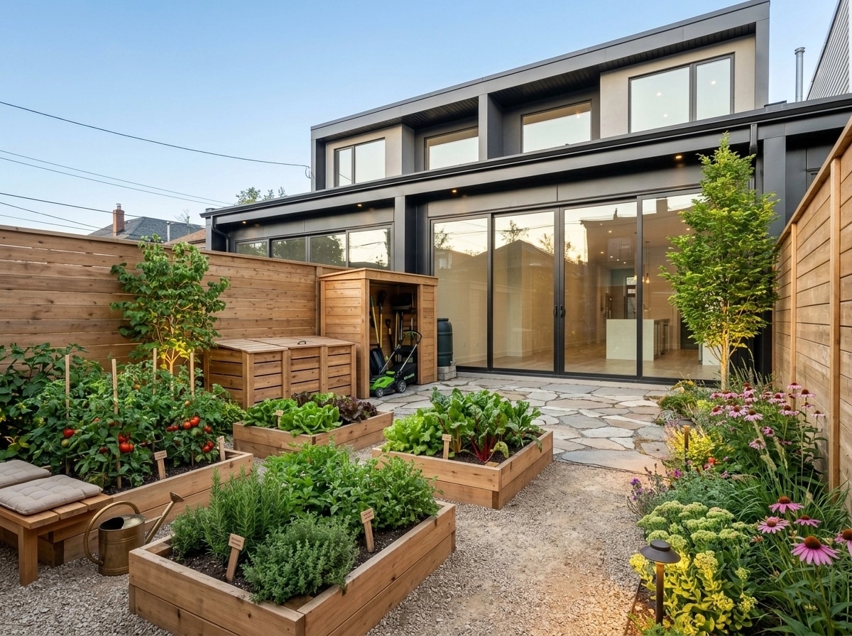 Landscape design in Eco Natural Garden style — Yard by GenRoom AI