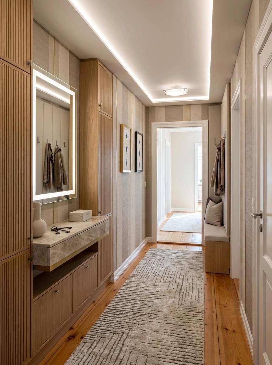 Interior design in Contemporary style — Hallway by GenRoom AI