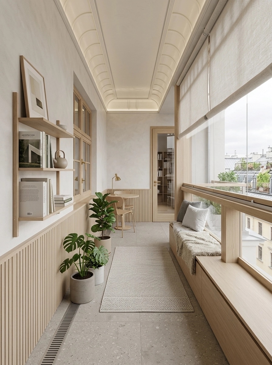 Interior design in Scandinavian style — balcony by GenRoom AI