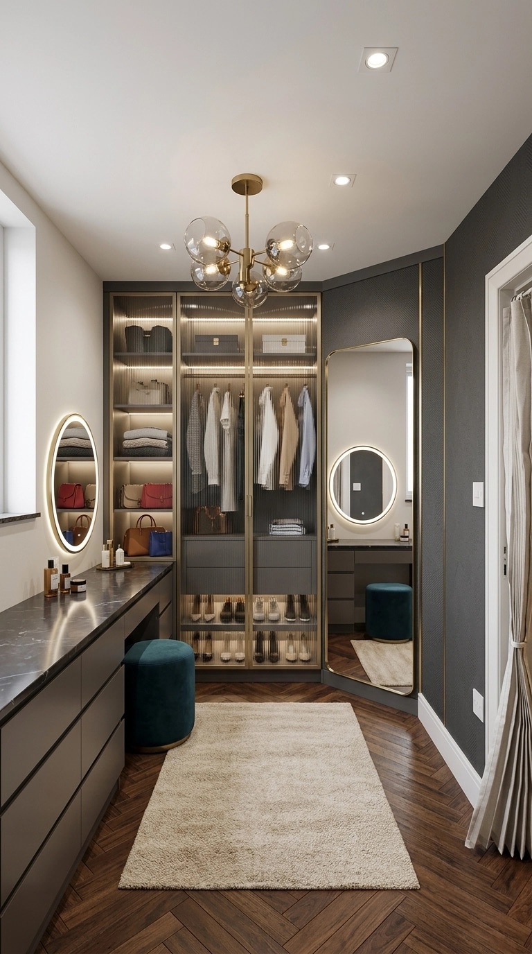 Interior design in Contemporary style — wardrobe by GenRoom AI