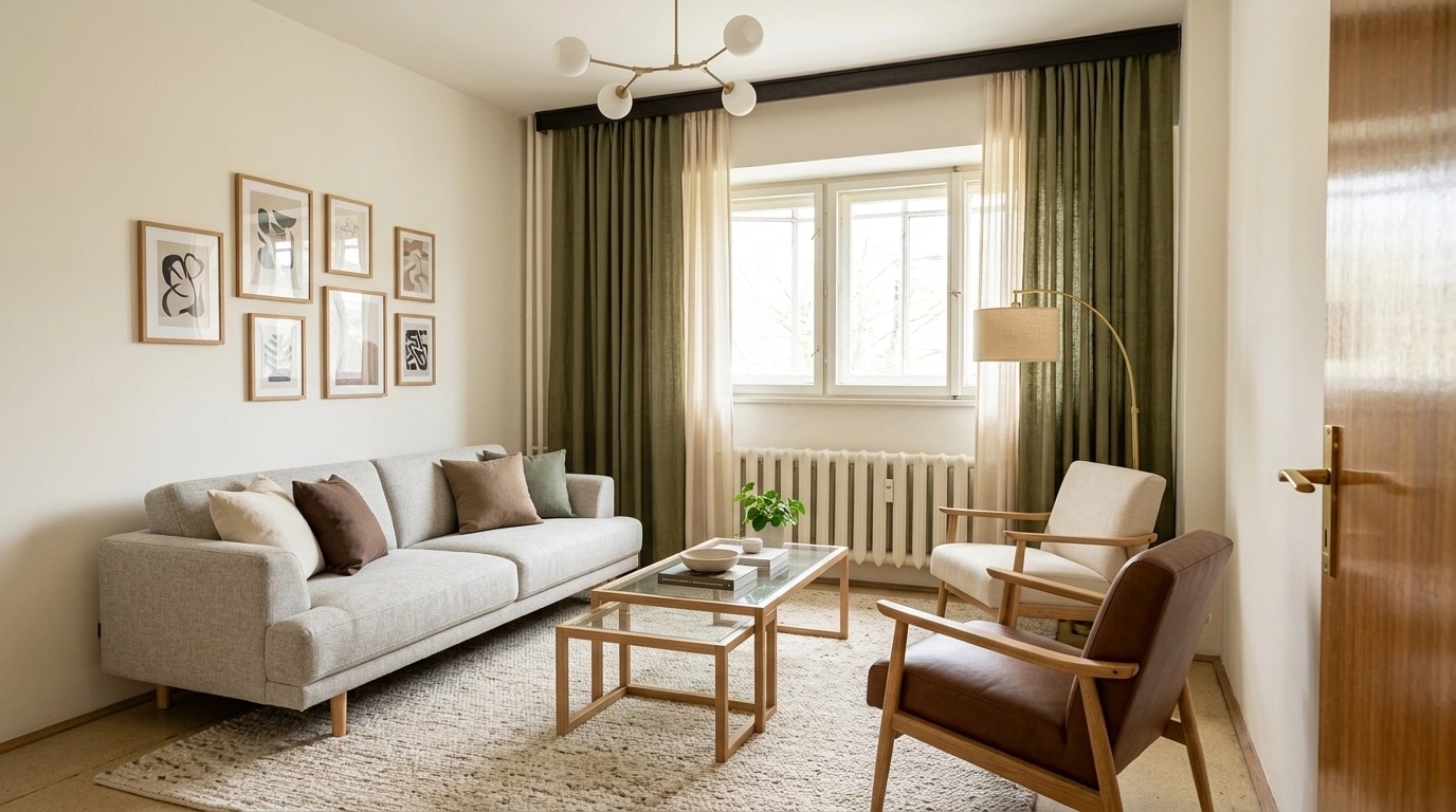 Scandinavian Living Room design — interior photo by GenRoom AI