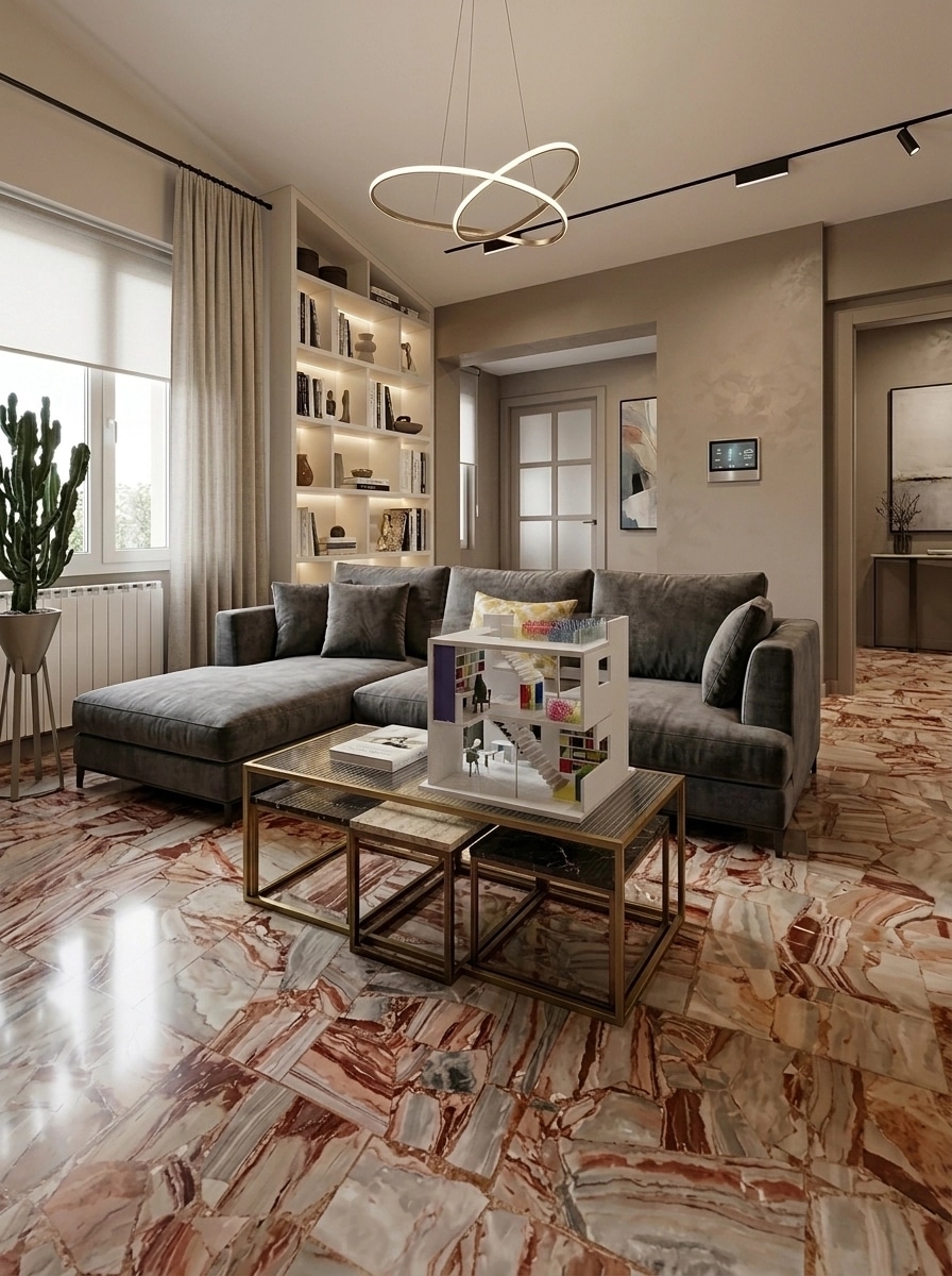 Interior design in Contemporary style — Living Room by GenRoom AI