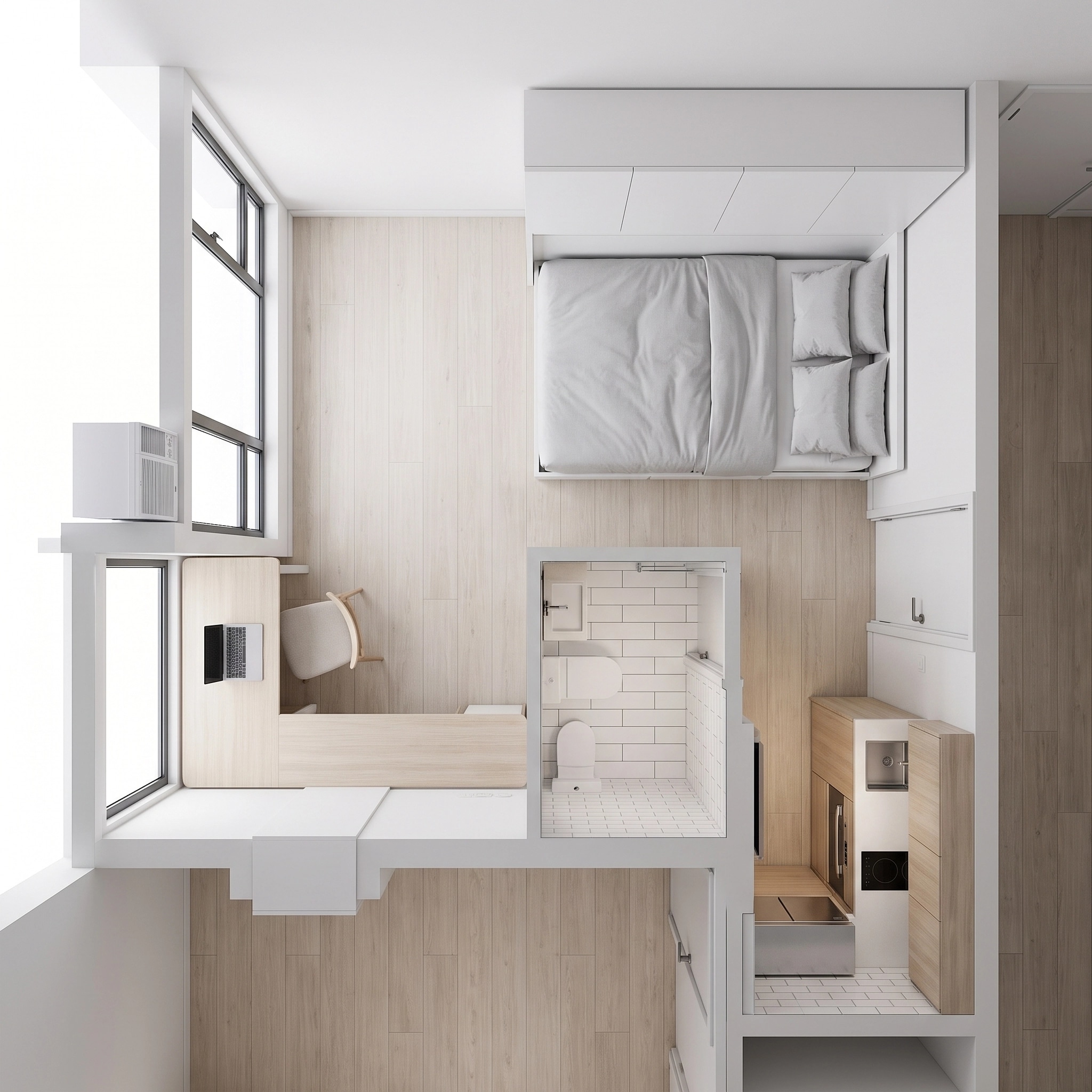 Interior design in Minimalism style — Living Room by GenRoom AI
