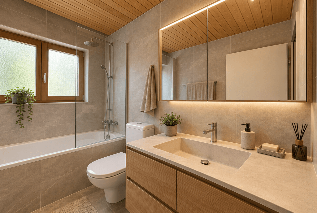 Bathroom interior in no_style style — photo by GenRoom AI