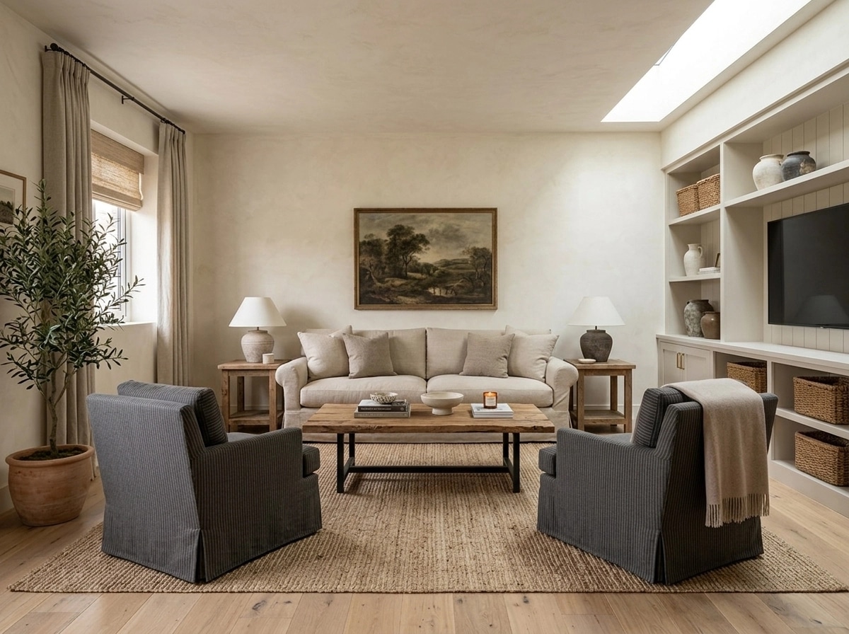 Modern Farmhouse Living Room design — interior photo by GenRoom AI